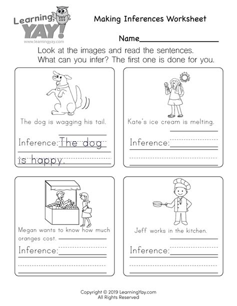 Making Inferences Worksheets .